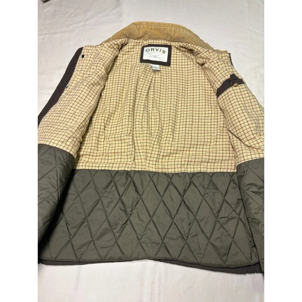 VTG‎ Orvis Sporting Traditions Mens XL Brown Quilted Shooting Vest Game Pocket